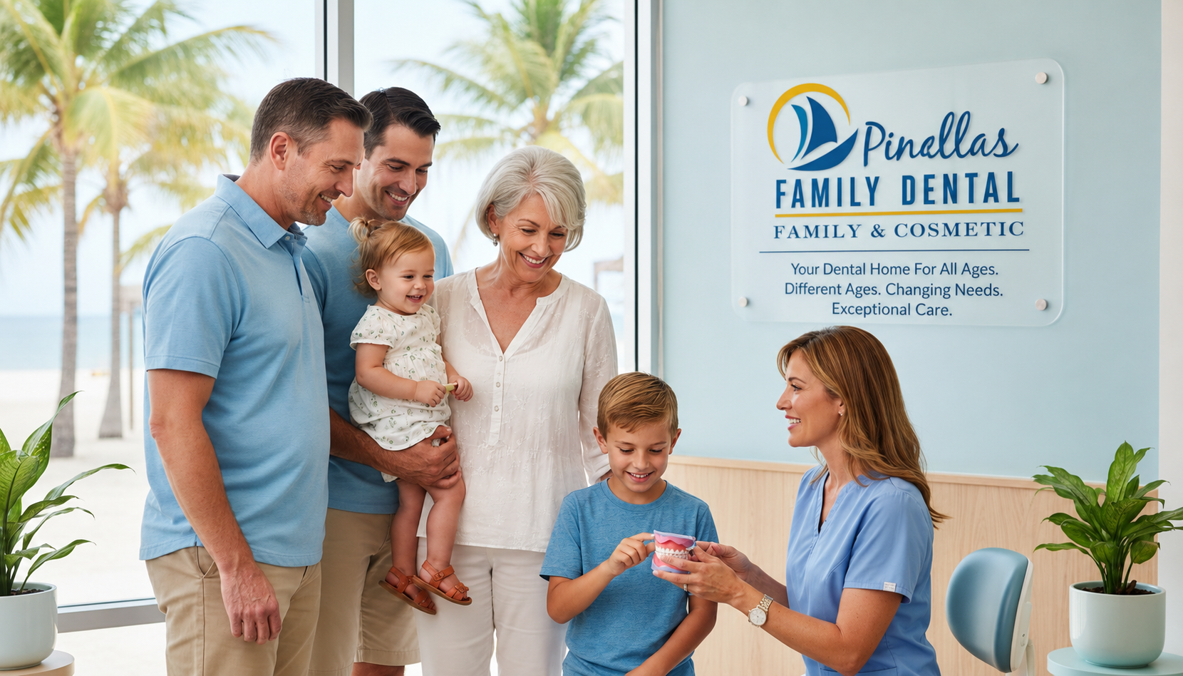 Dentist explaining a personalized treatment plan to a comfortable and confident patient