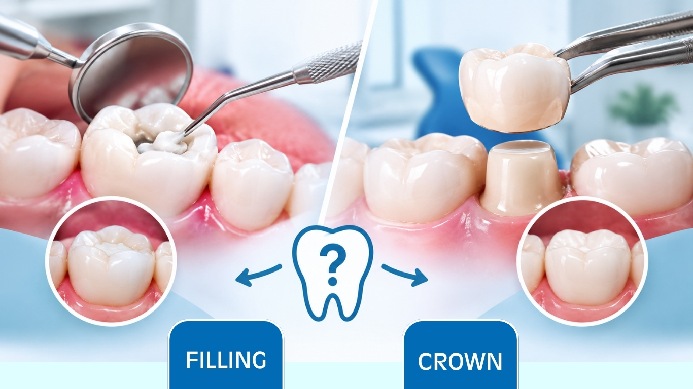 Dental Crown vs. Filling